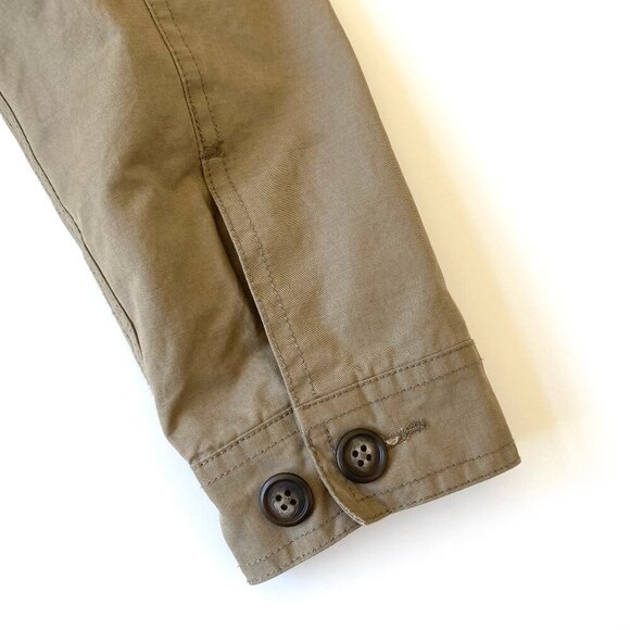 J.Crew Mens Cruiser Harrington Jacket XS Tan 2-Way Zipper Cotton Blend Pockets - Picture 9 of 16